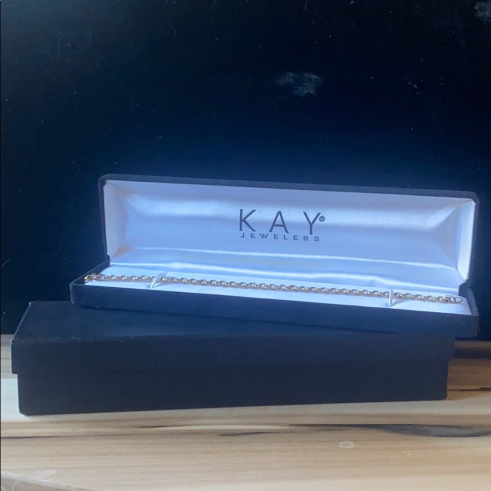 10k yellow gold link bracelet